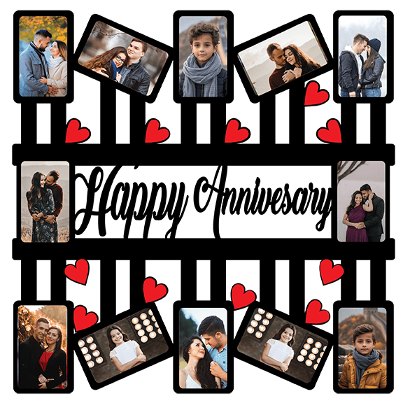 Anniversary Collage  Photo Gift 